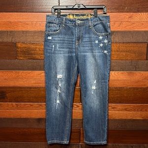 Desigual Embellished Straight Leg Jeans